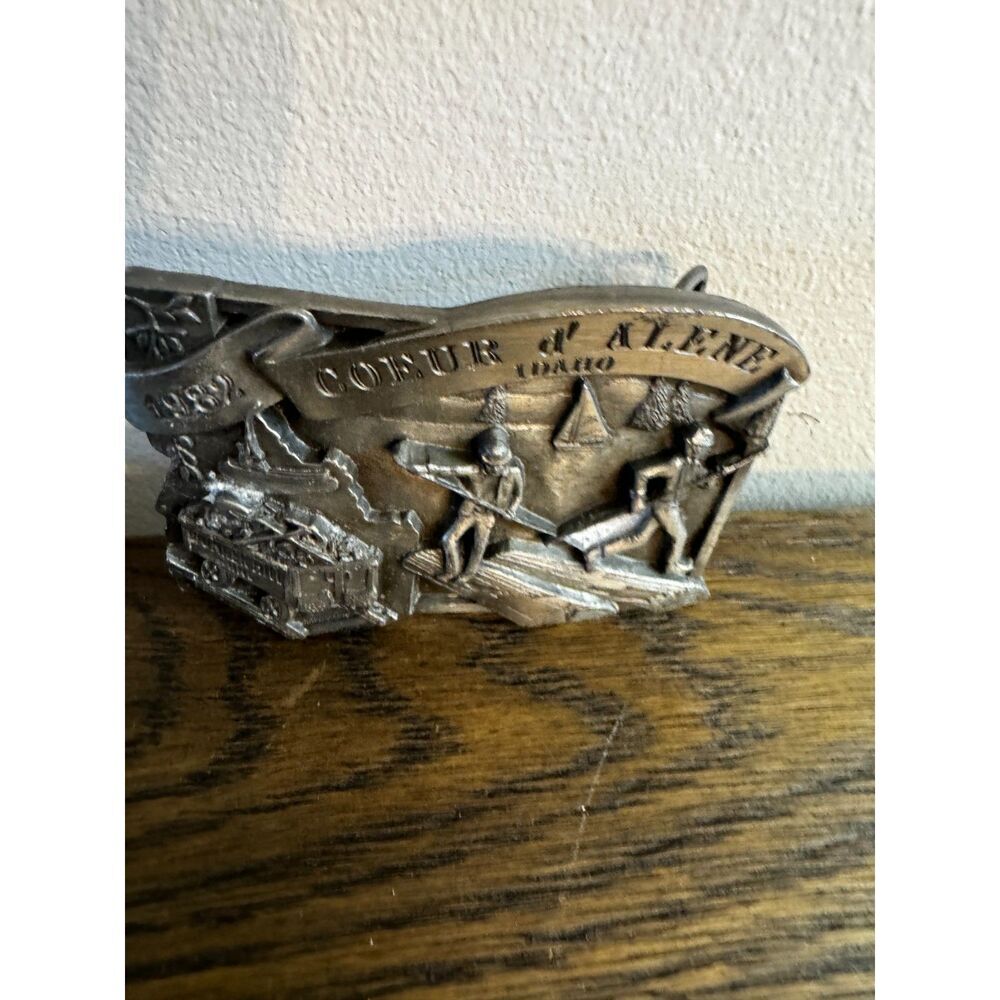 1982 Registered Edition # 64 Siskiyou belt buckle Coeur d' Alene Idaho gorgeous - Picture 3 of 6